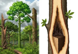 Quá trình hình thành trầm hương từ cây dó bầu dẫn đến tích tụ nhựa cao.